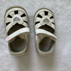 Stride Rite white Velcro shoes